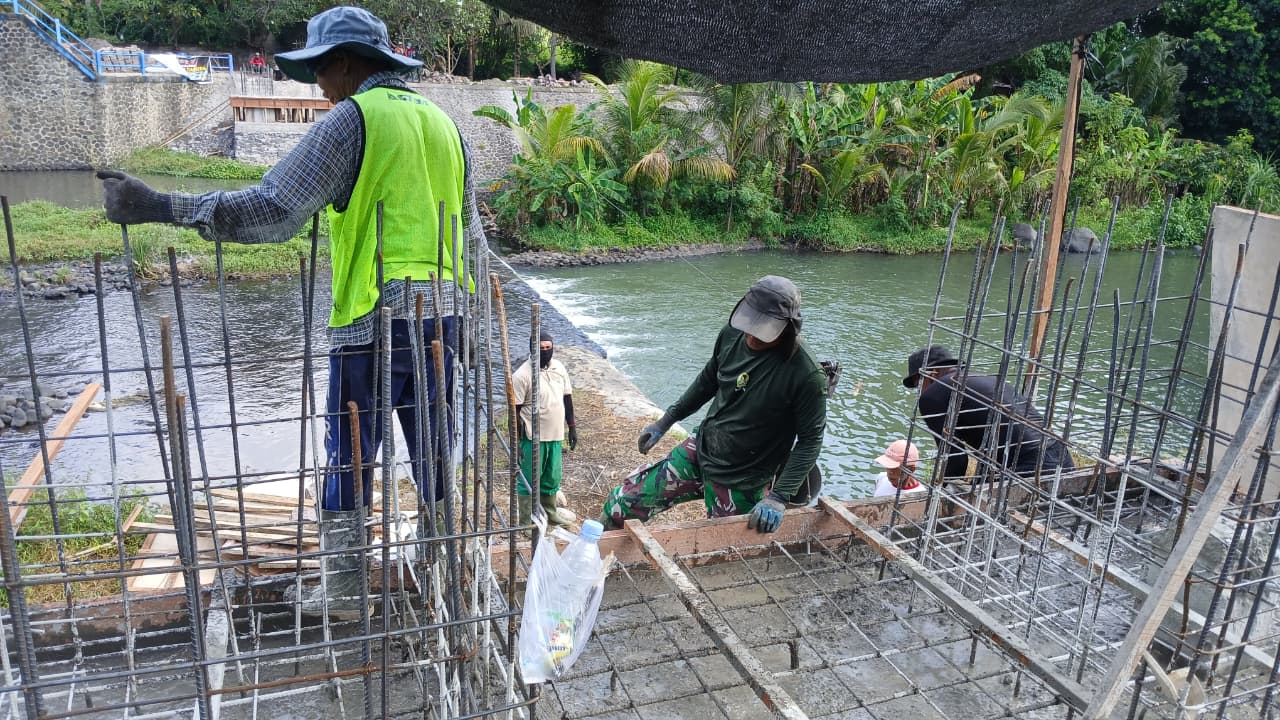 Progres Pembangunan Jembatan Perintis Garuda di Seririt Capai 19 Persen
