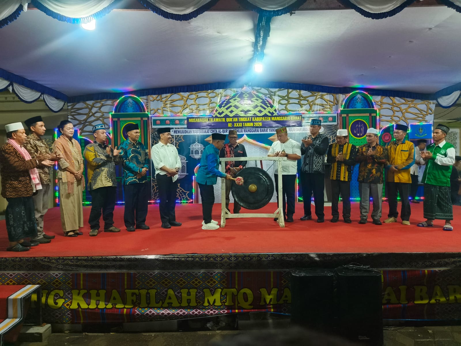 Dandim 1630/Manggarai Barat Hadiri Pembukaan MTQ XXXI Tingkat Kabupaten 2026