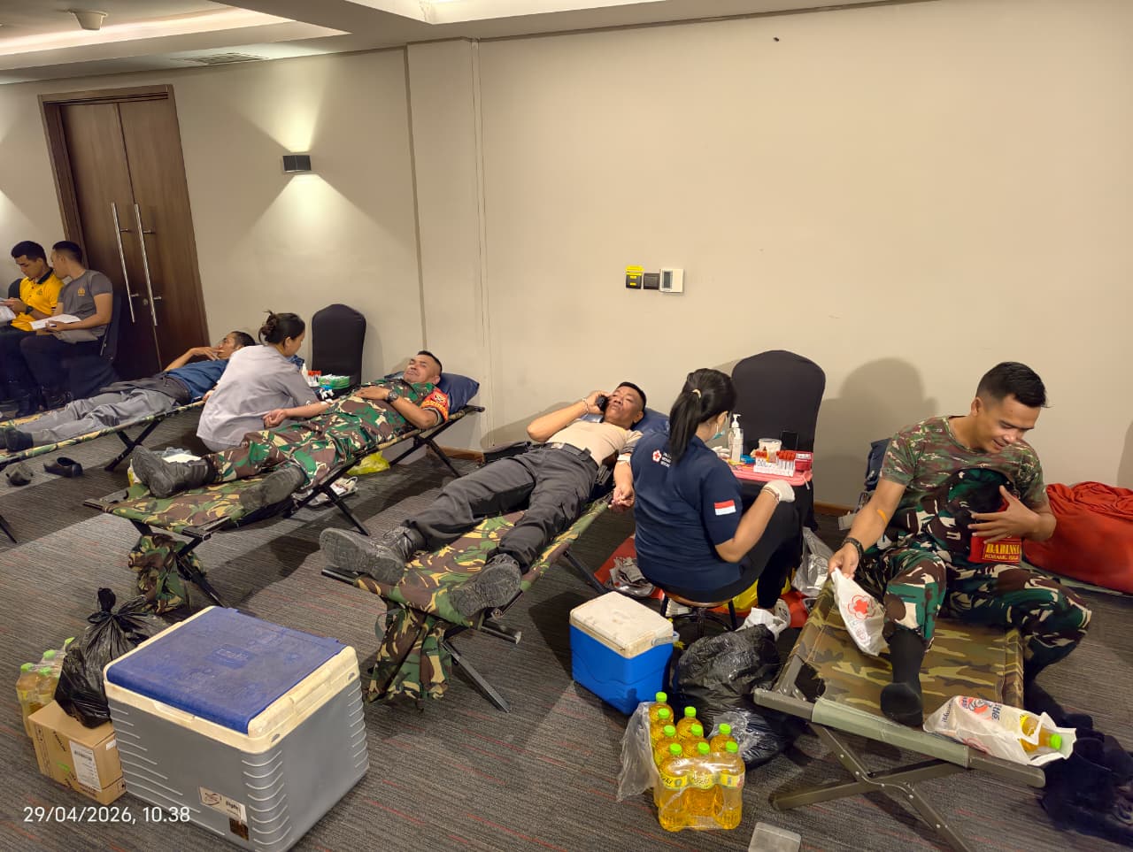 Sinergi Kodim Klungkung Dan Wyndham Tamansari Jivva Resort Bali, Puluhan Prajurit Donorkan Darah
