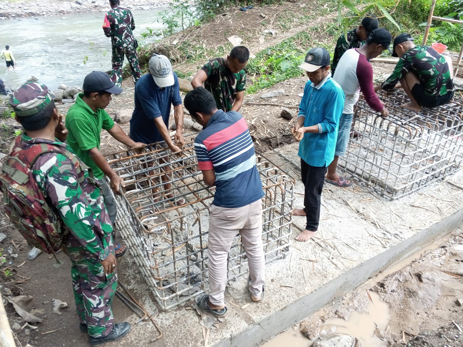 ‎Pondasi Rampung, Jembatan Garuda Siap Menuju Tahap Pengecoran Berikutnya
