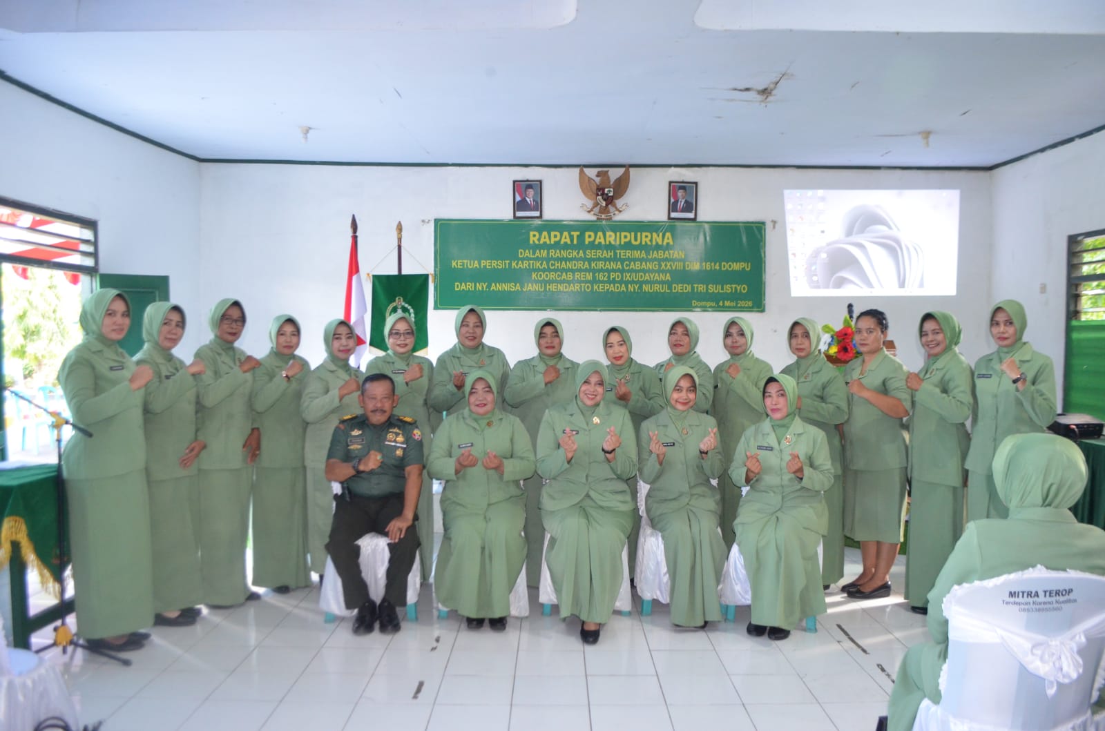 Rapat Paripurna Sertijab Persit KCK Cabang XXVIII, Perkuat Sinergi dan Soliditas Organisasi