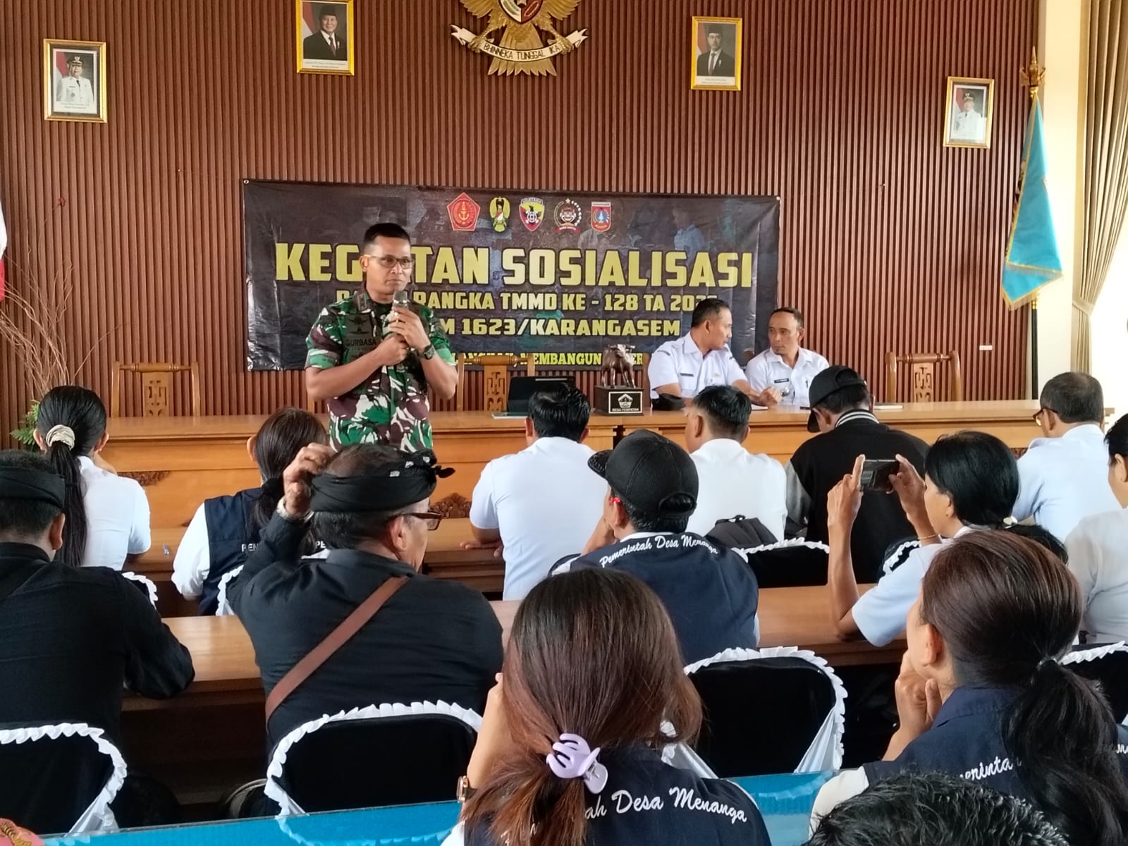 Dandim Karangasem Dorong Kemandirian Desa Lewat Sosialisasi Koperasi Merah Putih di TMMD ke-128