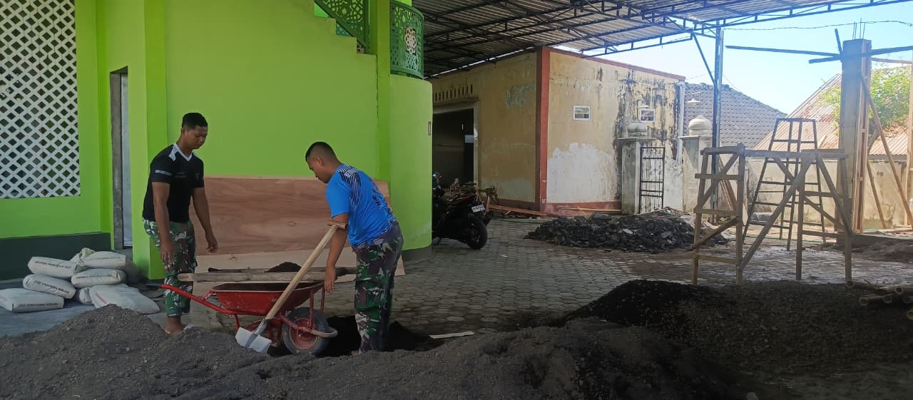 Infrastruktur Air Masjid Ditingkatkan Lewat Program TMMD Ke-128