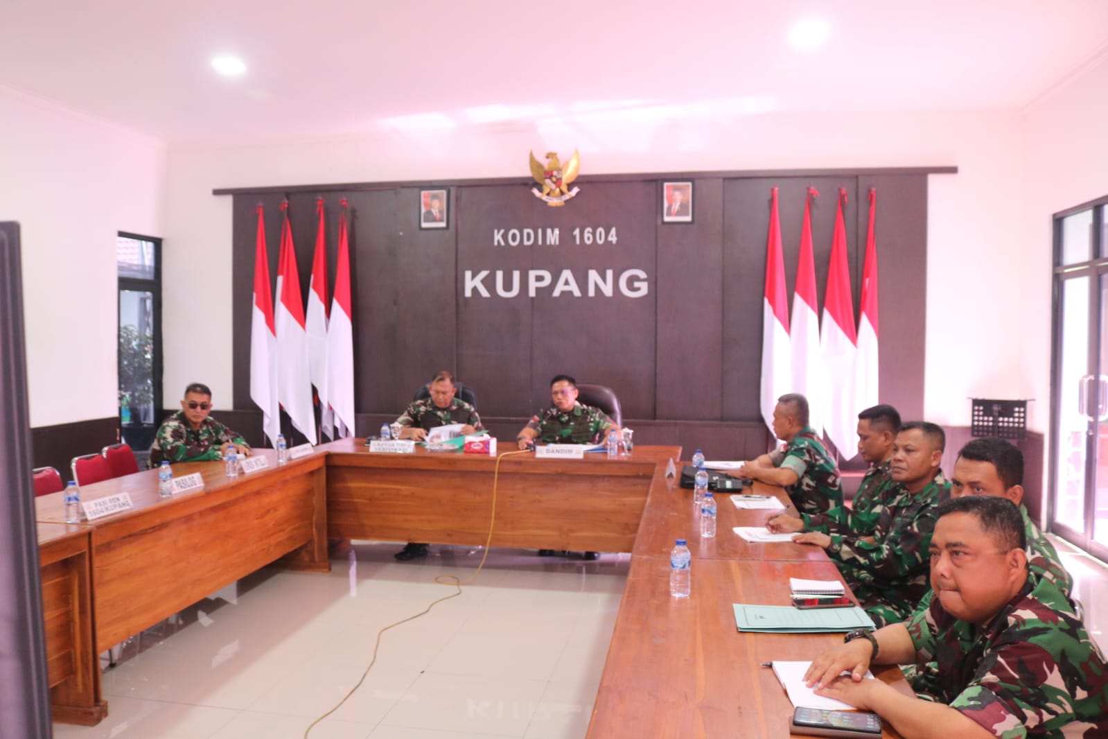 Dandim Kupang Terima Tim Verifikasi Irdam IX/Udayana