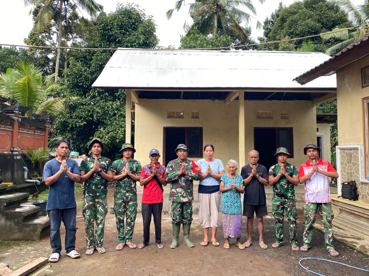 Wujud Nyata Dedikasi TNI, Rehab RTLH TMMD Kodim 1623/Karangasem Rampung 100 Persen dalam Dua Pekan
