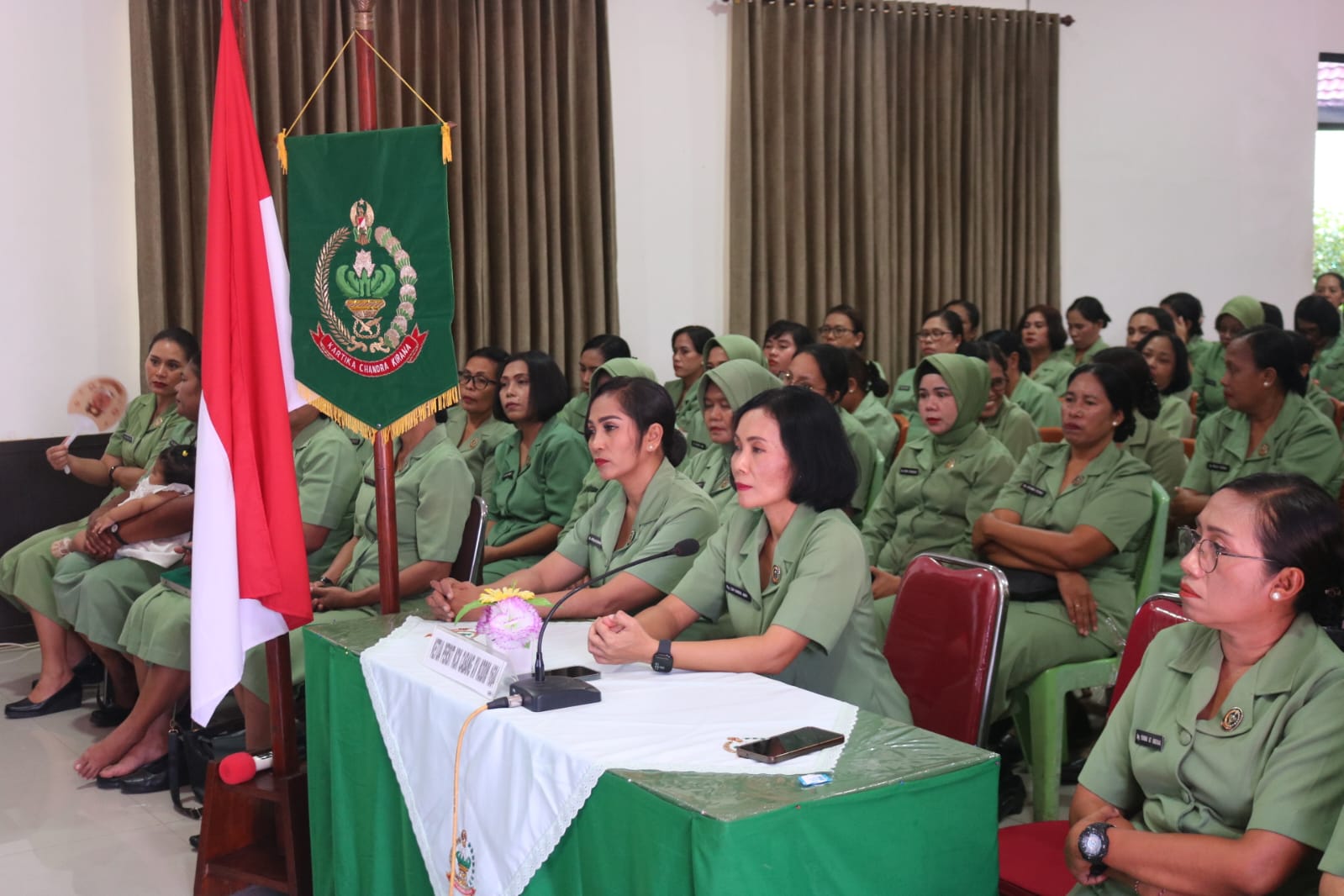 Persit Kodim Kupang Ikuti Literasi Keuangan Melalui Vicon Udayana