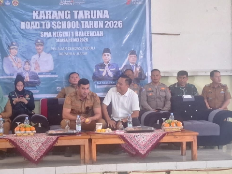 Danramil 2417/Baleendah Hadiri Acara Kunker Wakil Bupati Ali Syakieb Kunjungi SMAN 1 Baleendah