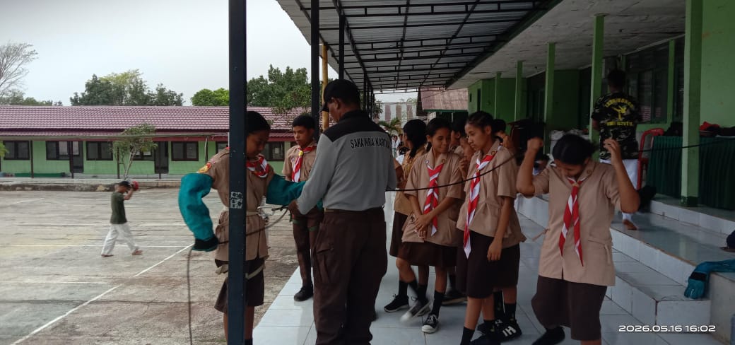 Cetak Generasi Patriot, Kodim 1621/TTS Gembleng Saka Wira Kartika dengan Semangat Bela Negara