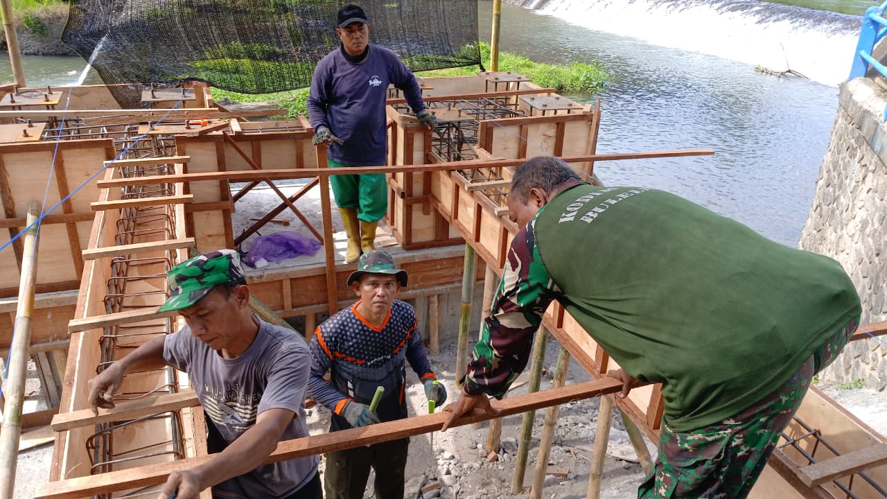 Kodim 1609/Buleleng Terus Kebut Pembangunan Jembatan Perintis Garuda di Seririt