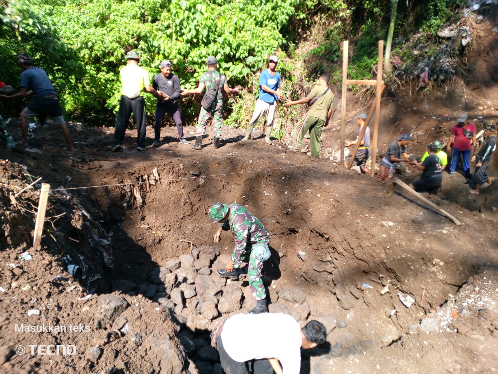 Kodim 1616/Gianyar Percepat Pembangunan Jembatan Garuda, Akses Warga Saba–Adegan Kian Terbuka