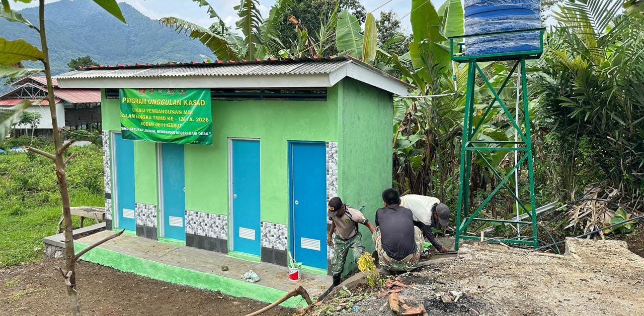 Pembangunan MCK Program Unggulan Kasad Rampung 100%, Warga Siap Nikmati Fasilitas Layak Menjelang Penutupan TMMD ke-128