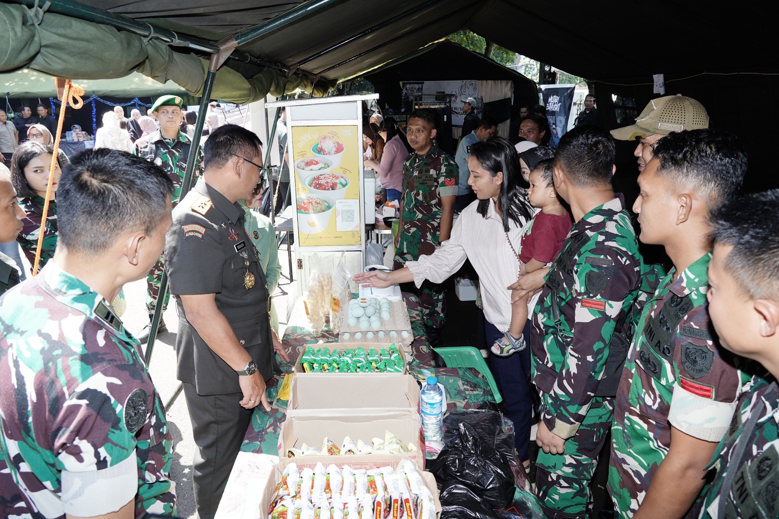HUT ke-80 Kodam III/Slw Gelar Bazar UMKM