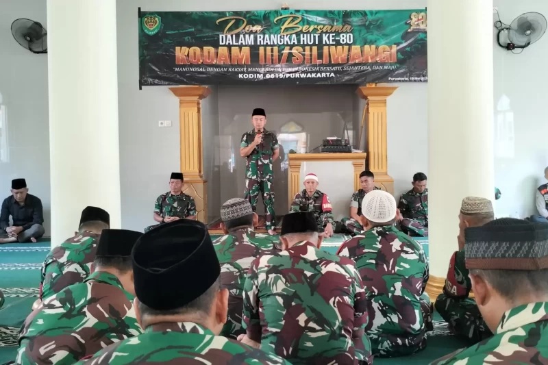 Semangat HUT Kodam III/Siliwangi, TNI dan Warga Sukajadi Bersatu dalam Doa