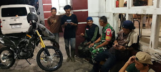Babinsa Nyomplong Koramil 0607-06/Warudoyong Intensifkan Patroli Malam dan Himbau Warga Tingkatkan Kamtibmas