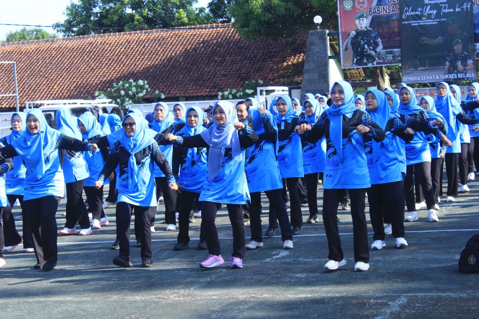 Persit KCK Cabang XXVIII Kodim 0617/Majalengka Gelar Olahraga Bersama, Perkuat Soliditas dan Kebugaran Keluarga Besar TNI