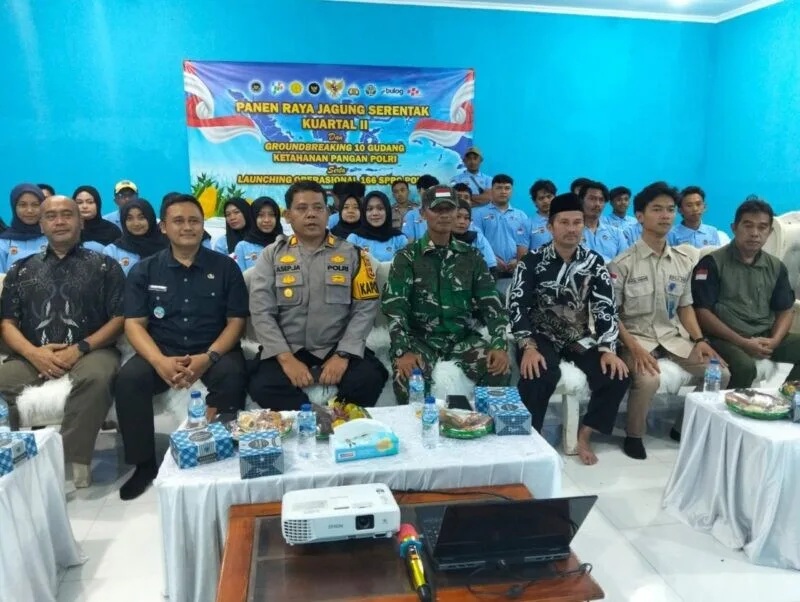 Babinsa Koramil 2207/Jampangtengah Hadiri Launching 166 SPPG Polri di Desa Panumbangan