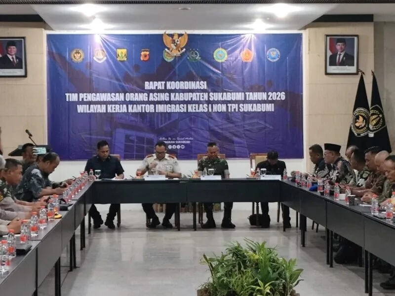 Danramil 2202/Palabuhanratu Hadiri Rakor Timpora Kabupaten Sukabumi Tahun 2026