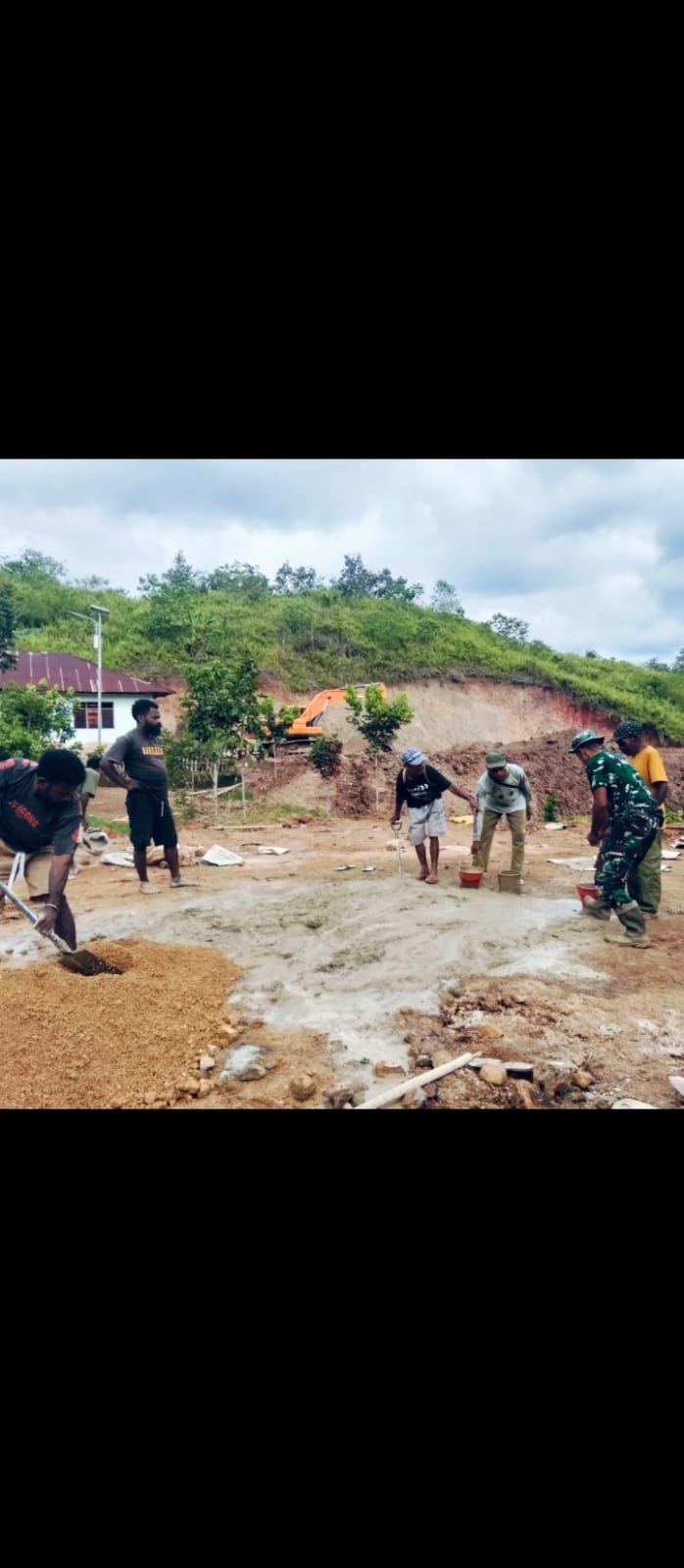 Babinsa dan Warga Kompak Bangun Pasar Tradisional, Dorong Ekonomi Desa Talwai