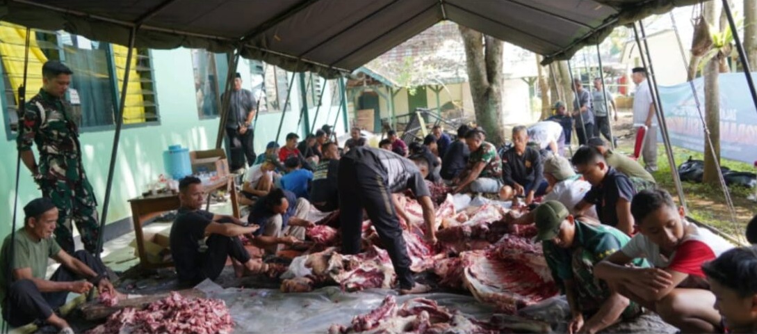 Korem 062/Tn Gelar Shalat Idul Adha 1447 H/2026 M dan Pemotongan Hewan Kurban