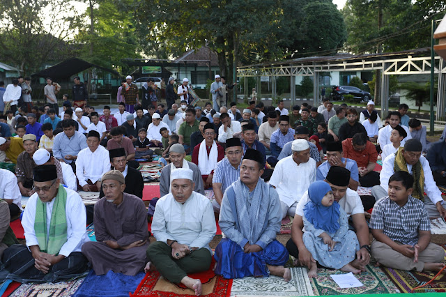 Kodim 0607/KS Gelar Shalat Idul Adha, Letkol Inf Beny Syafri : Ajarkan Keikhlasan, Pengorbanan dan Kepedulian untuk Sesama