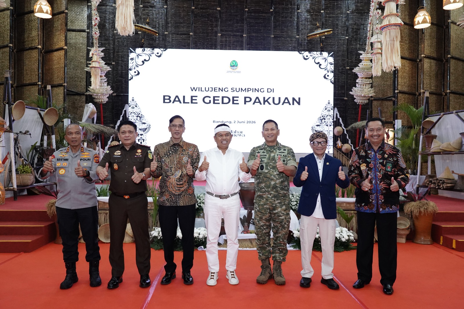 Pangdam III/Siliwangi Hadiri Acara Lepas Sambut Kepala Kejaksaan Tinggi Jawa Barat Tahun 2026