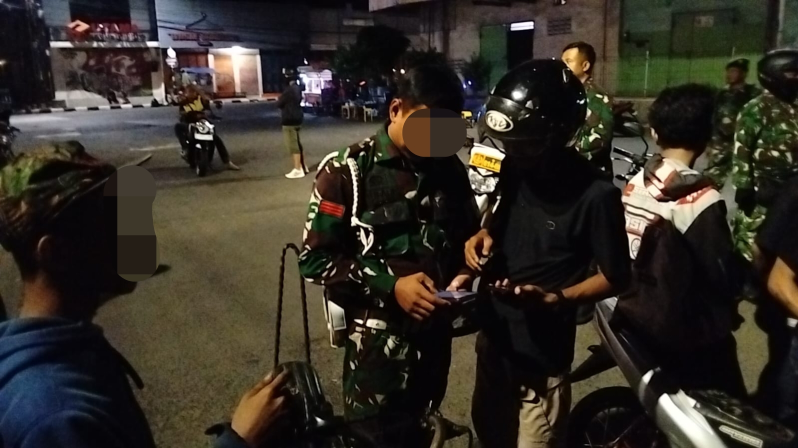Kodim 0614/Kota Cirebon Gelar Patroli Cipta Kondisi, Amankan Empat Kendaraan yang Diduga Digunakan Balap Liar