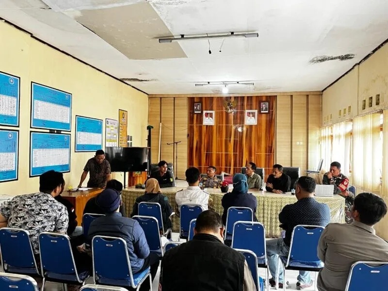 Babinsa Koramil 2208/Nyalindung Hadiri Rapat Koordinasi Evaluasi Objek Wisata Curug Bibijilan