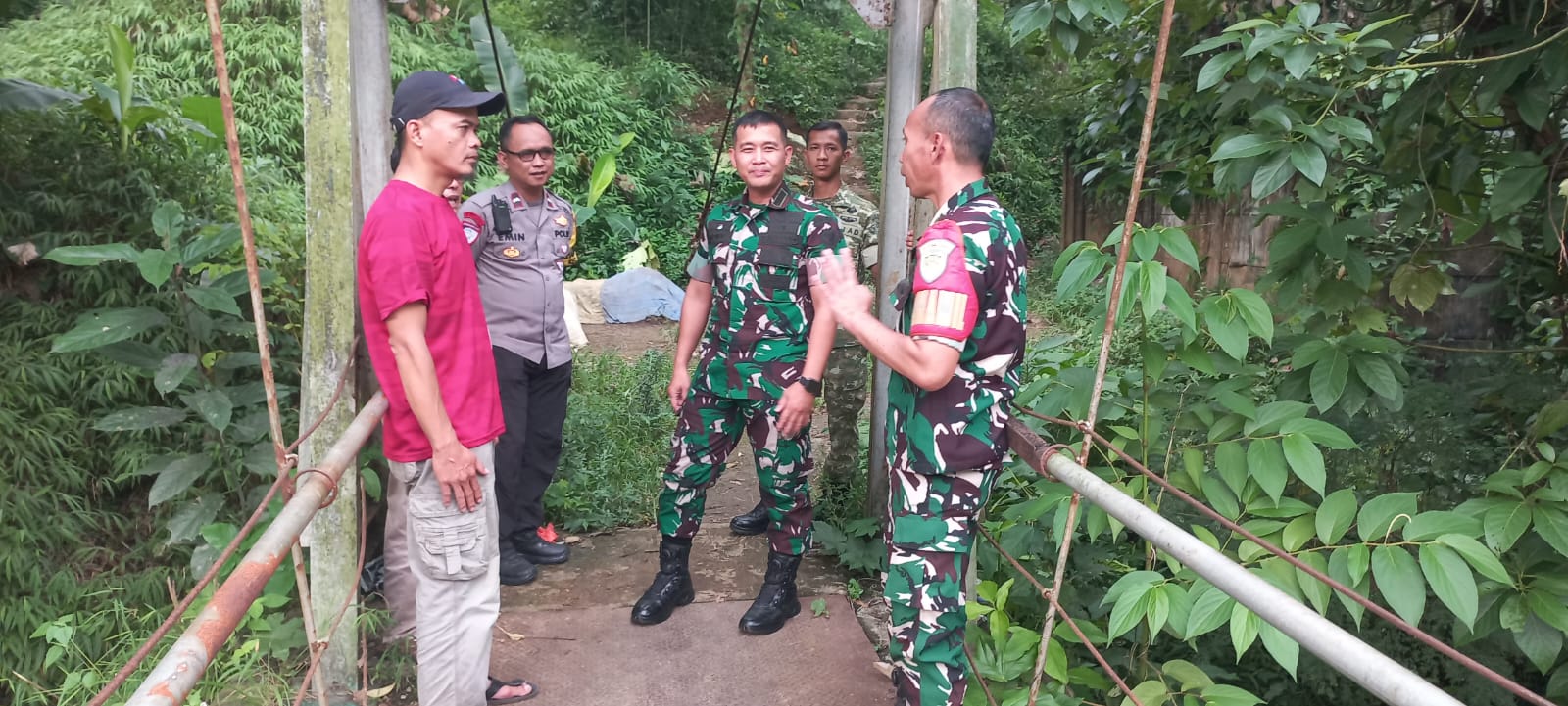 Aspirasi Warga Menjadi Kenyataan, Dandim 0607/KS Tinjau Kesiapan Pembangunan Jembatan Cipanas