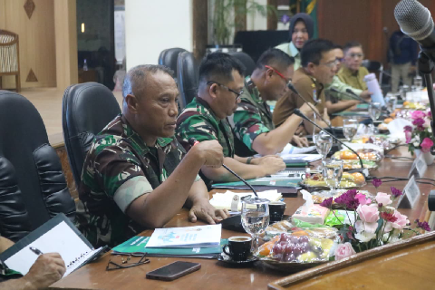 Kasdim 0624/Kab. Bandung Hadiri Rakor Khusus Penanganan Lingkungan dan Bencana Bersama Satgas Citarum Harum