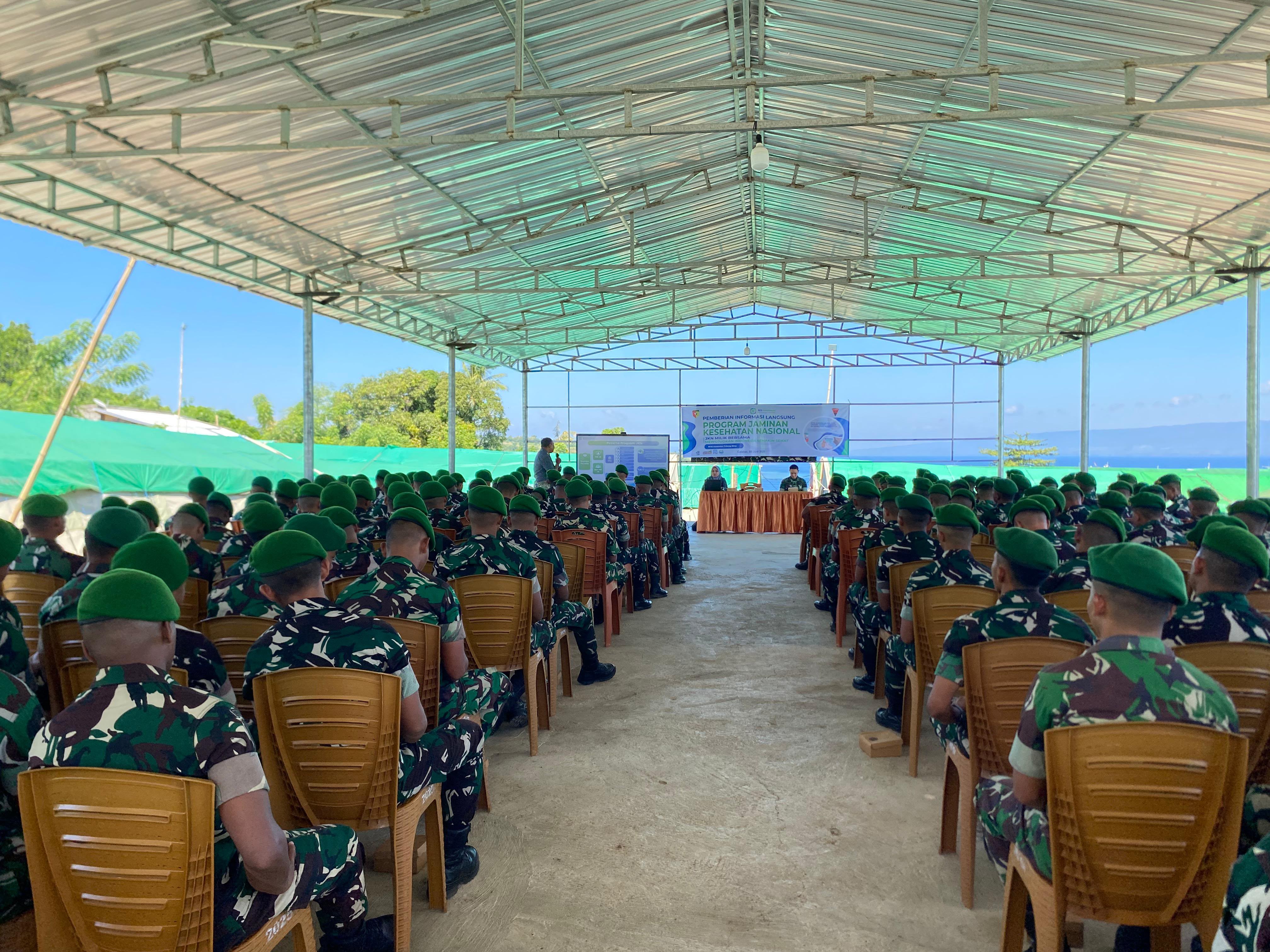 Yonif TP 875/SYP dan BPJS Kesehatan Dompu Bekali Prajurit Pemahaman Program JKN