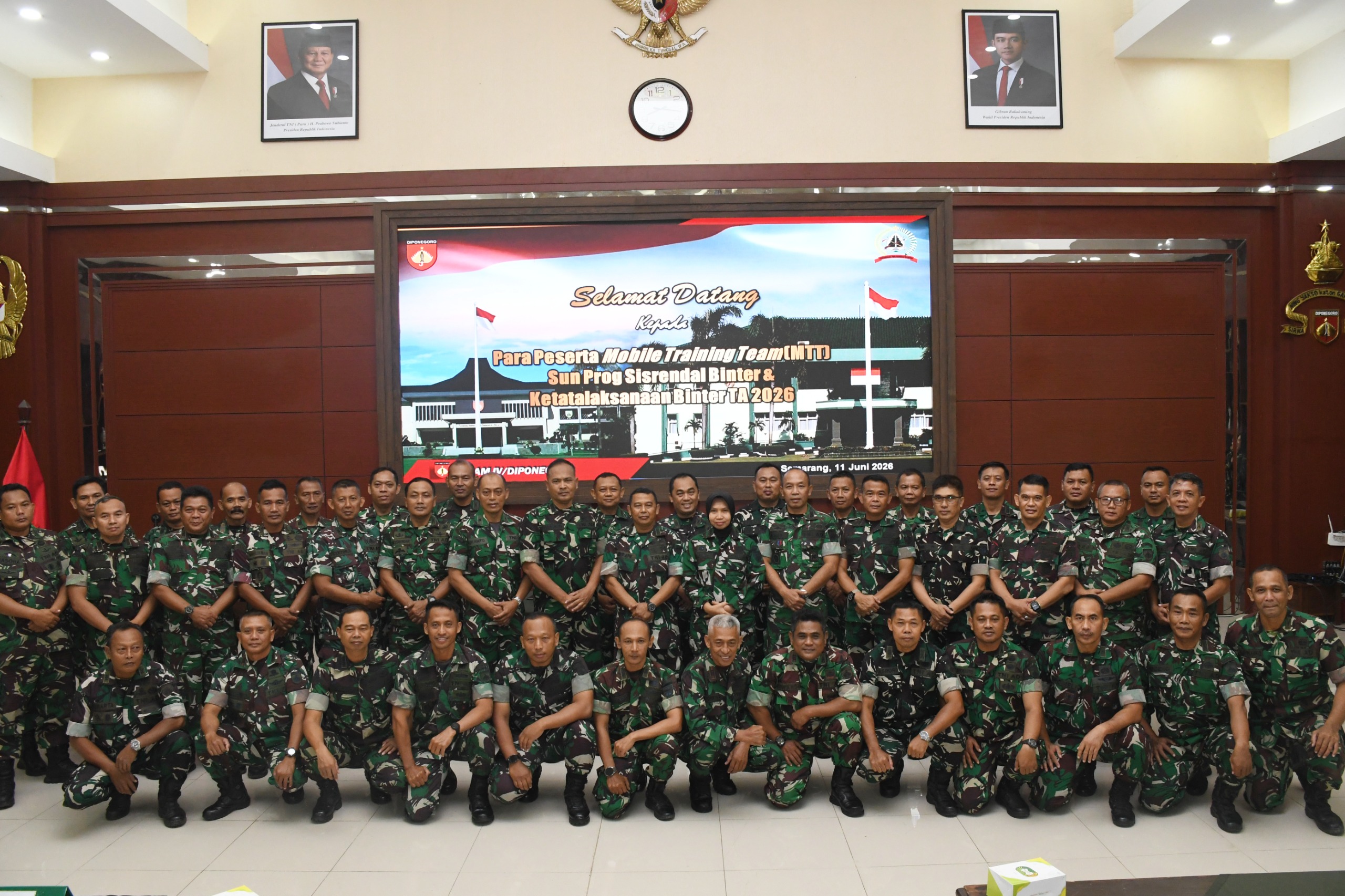 Perkuat Ketahanan Wilayah, Kodam IV/Diponegoro Gelar MTT Katpuan Apkowil Tersebar TA 2026