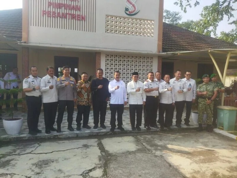 Kasdim 0622/Kabupaten Sukabumi Hadiri Kunjungan Kerja Menteri Imigrasi dan Pemasyarakatan RI di Lapas Warungkiara