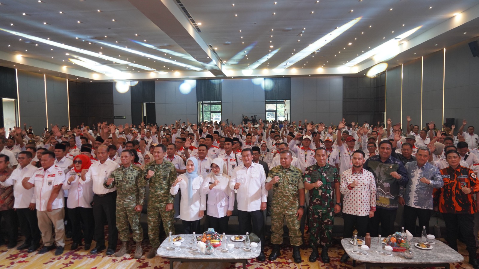 Kasrem 064/MY Hadiri Pembukaan Rakernas APDESI Merah Putih 2026
