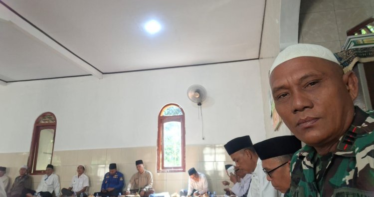 Danramil 0305/Cipanas Hadiri Pengajian Rutin Ulama Umaro Tingkat Kecamatan Cipanas