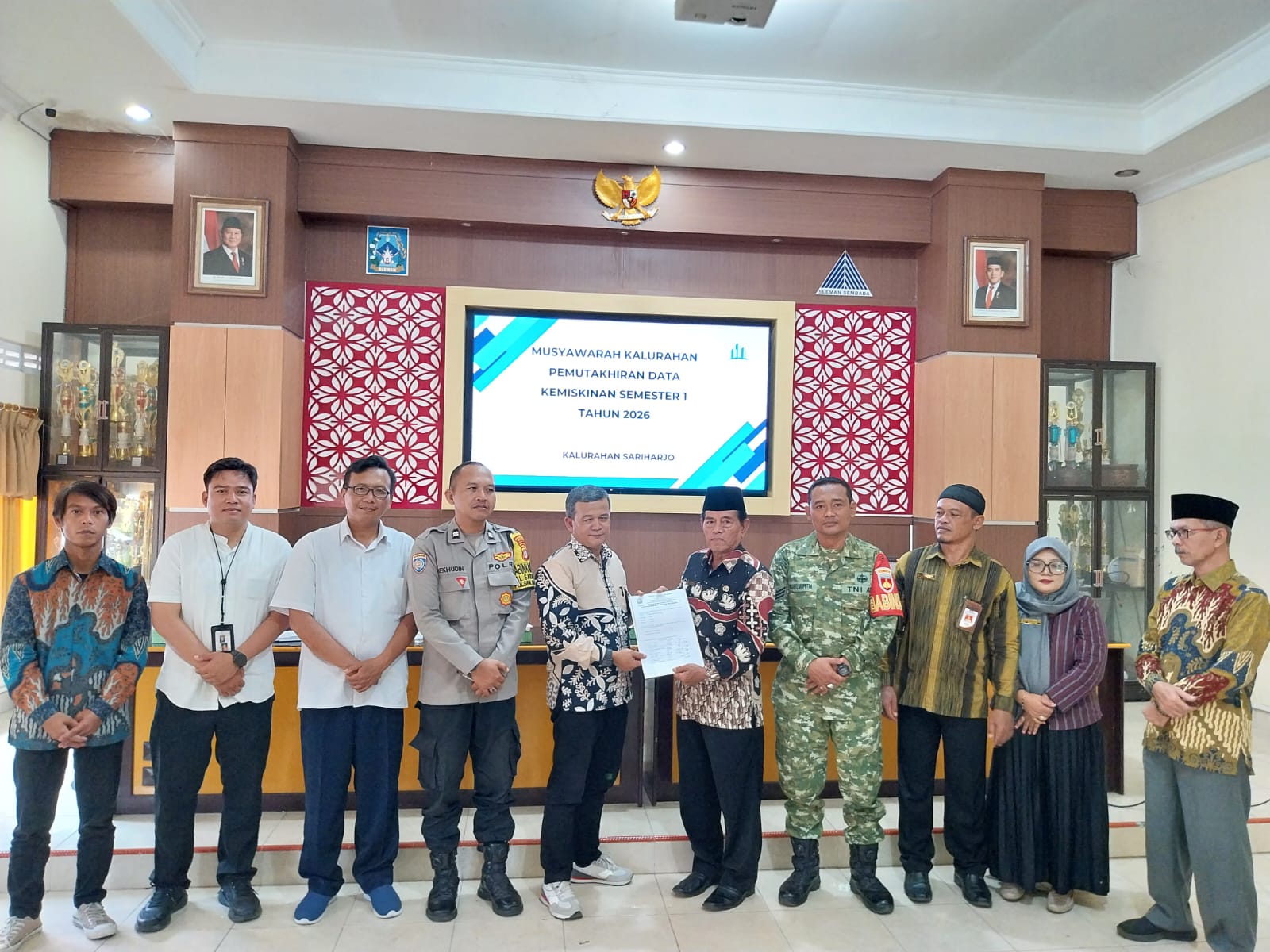 Babinsa Hadiri Musyawarah Kalurahan diwilayah