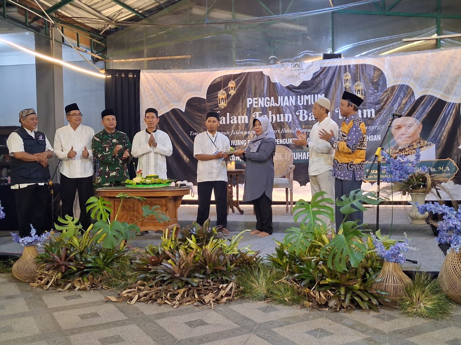Anggota Koramil Gamping Sleman Hadiri Pengajian Malam Tahun Baru Islam