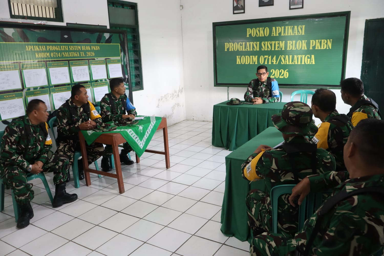TINGKATKAN KEMAMPUAN TERITORIAL, BABINSA KODIM 0714/SALATIGA IKUTI LATIHAN APLIKASI TERITORIAL