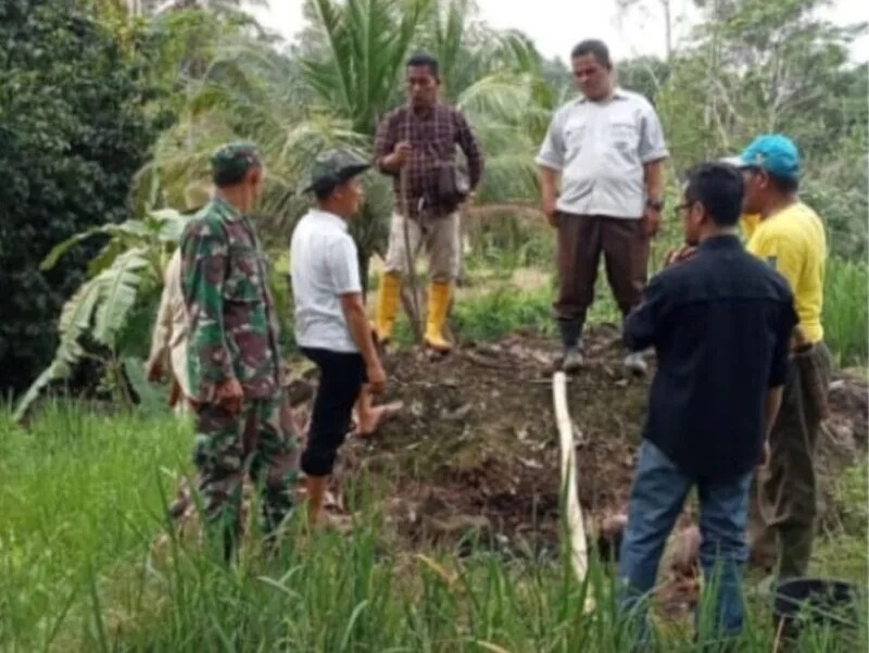 Babinsa Koramil 2211/Sagaranten Dampingi Kegiatan Ketahanan Pangan Bersama Poktan dan Penyuluh Pertanian
