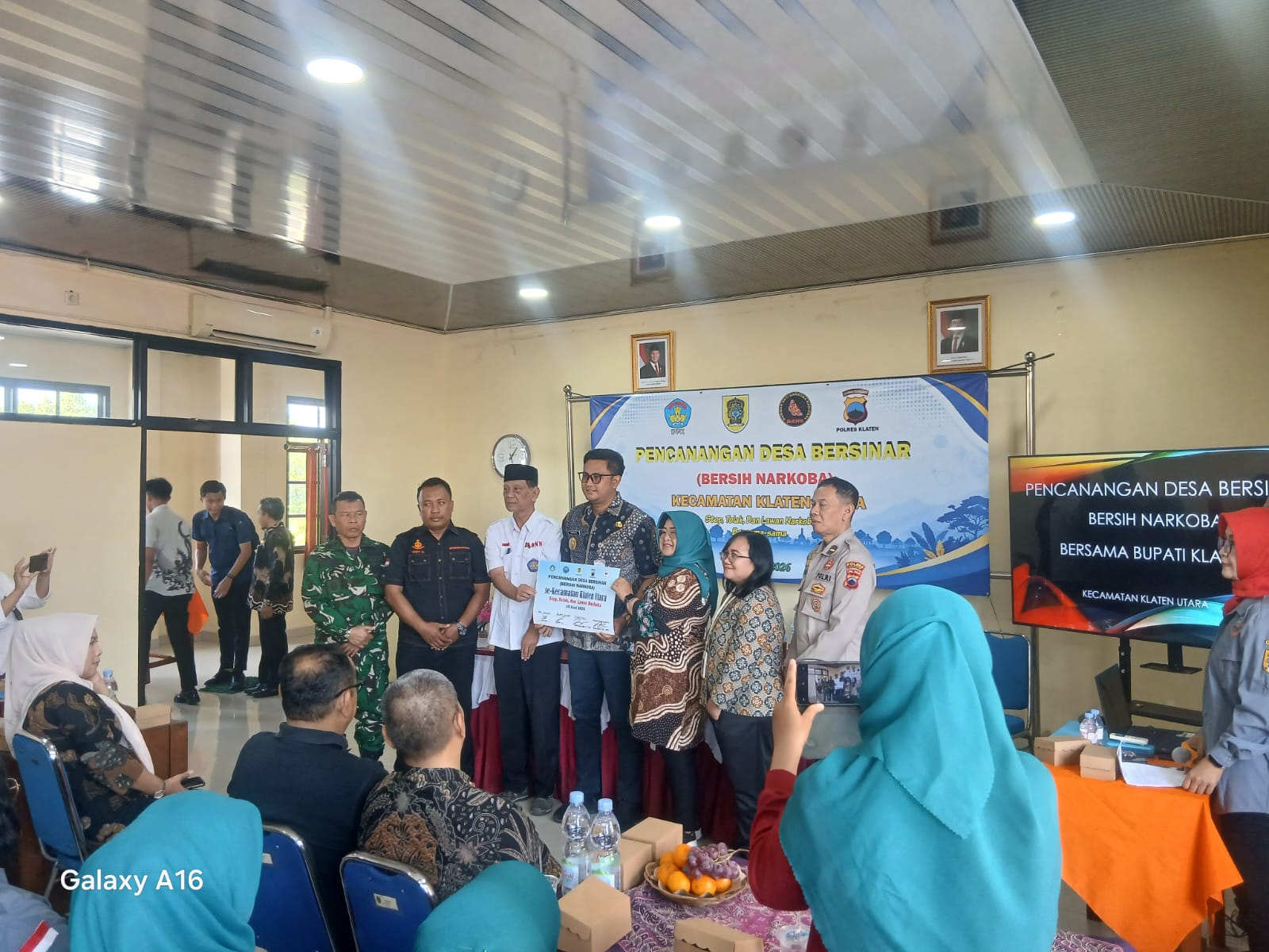Danramil 24/Klaten Utara Hadiri Pencanangan Desa Bersinar Se-Kecamatan Klaten Utara