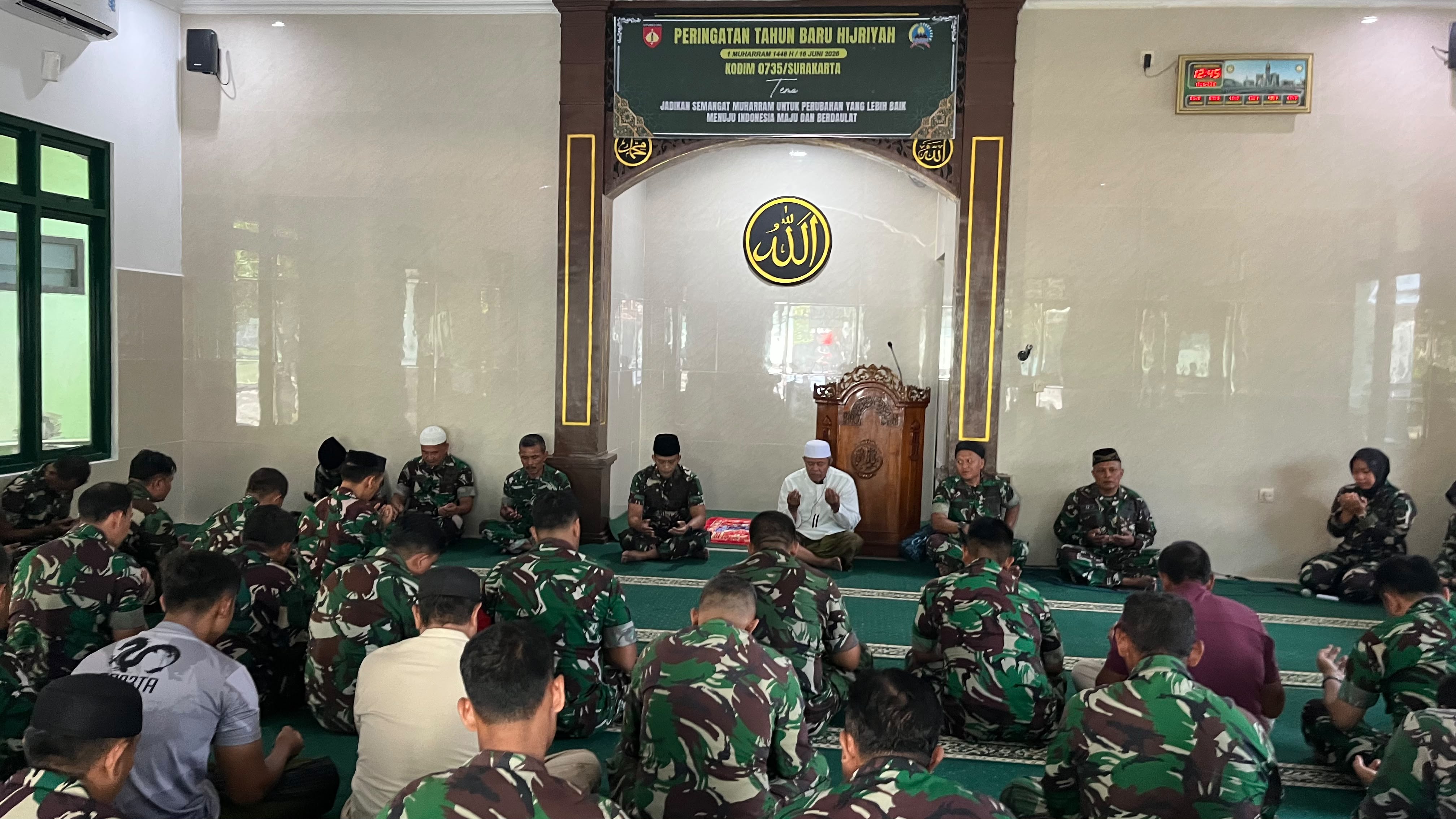 Peringati Tahun Baru Islam 1 Muharram 1448 H, Kodim 0735/Surakarta Gelar Do’a Bersama