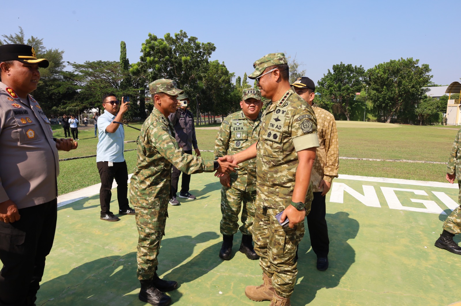Dandim 0721/Blora Sambut Kunjungan Kerja Wakil Panglima TNI Tinjau Operasional KDKMP di Blora