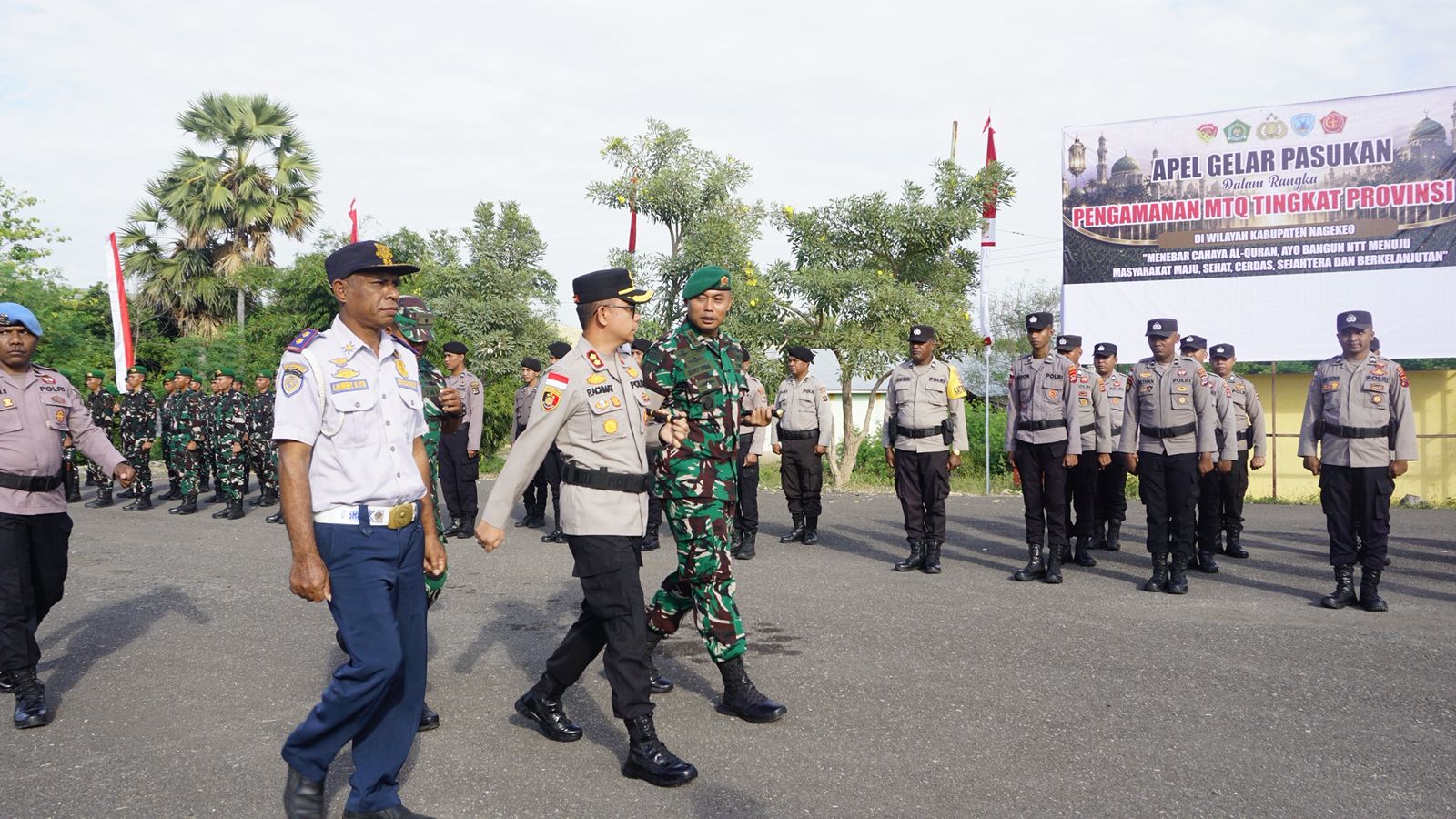 Dukung MTQ XXXI Provinsi NTT dan Hari Bhayangkara, Yonif TP 834/Wakanga Mere Tunjukkan Komitmen Pengabdian untuk Masyarakat