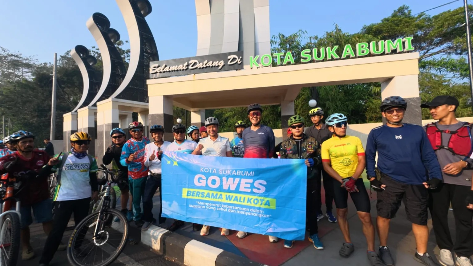 Dandim 0607 dan Wali Kota Ayep Zaki Gowes Bareng Komunitas Sepeda, Pererat Sinergi TNI-Pemda-Masyarakat