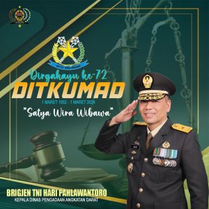 DIRGAHAYU KORPS HUKUM TNI ANGKATAN DARAT KE - 72