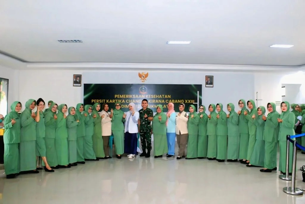 Menjaga Kesehatan: Persit Kodim 0612/Tasikmalaya Gaungkan Deteksi Dini di Rikkes Terpadu