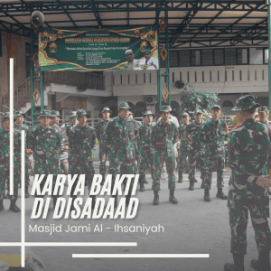 Disadaad melaksanakan Kegiatan Karya Bakti Bertempat di Masjid Jami Al – Ihsania Jl. Jendral Basuki Rachman No. BD RT.04/RW.02 Bali Master Jakarta Timur.