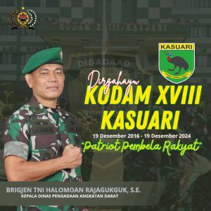 Dirgahayu KODAM XVIII KASUARI