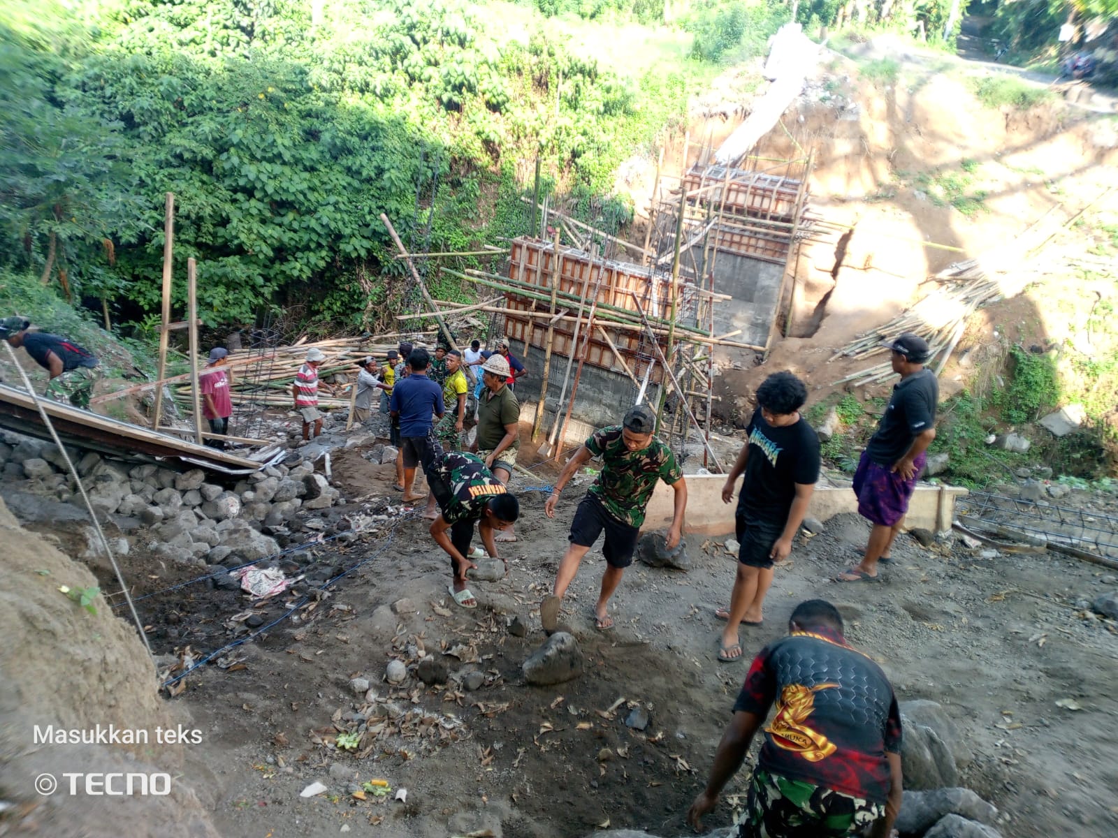Percepat Pembangunan, Dandim 1616/Gianyar Tinjau Jembatan Garuda Penghubung Dua Wilayah