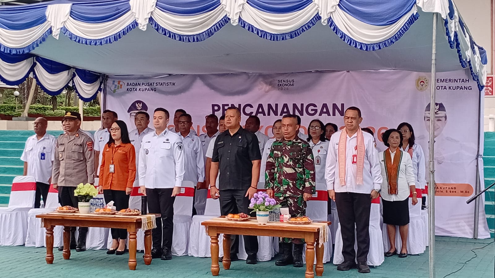 Sinergi Forkopimda Sukseskan Pencanangan Sensus Ekonomi Kota Kupang