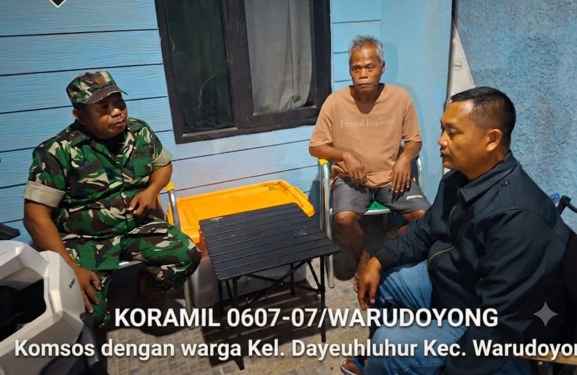 Peltu Sutanta Laksanakan Patroli Malam dan Pengecekan Ronda, Ajak Warga Tingkatkan Kewaspadaan